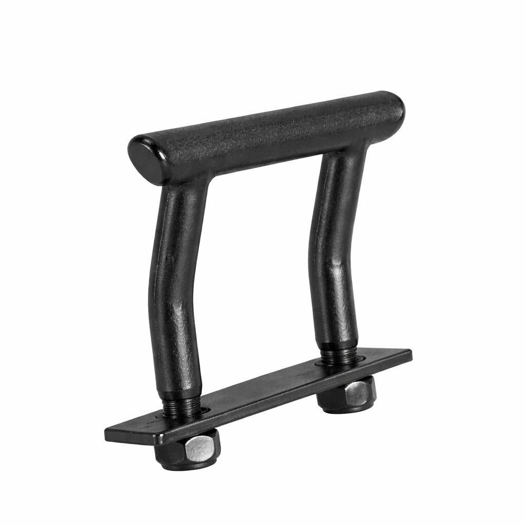 Zurrbügel für Bodenrahmenprofile verz. 2000 daN, zwischen Bügel 62 mm, mitte Bügel 75 mm, Platte 118 x 24 mm, VerglNr: 013003019