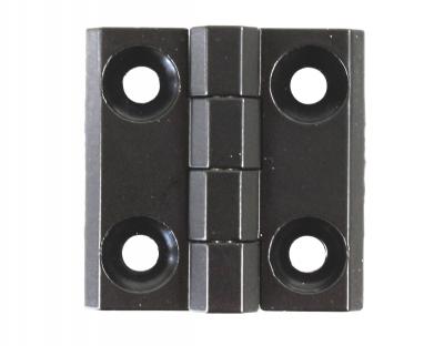 Scharnier, Zinkdruckguss schwarz gepulvert, Flügel 25 / 25, BH50 mm