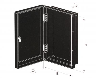 Dokumentenkasten, Kunststoff H 385, B 300, T 85 mm 
