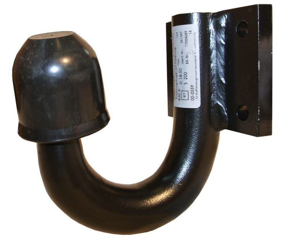 Kupplungskugel mit Anschraubplatte, Lochbild 83 x 56 mm, D-Wert 23.5kN, S200kg  VerglNr: 261347