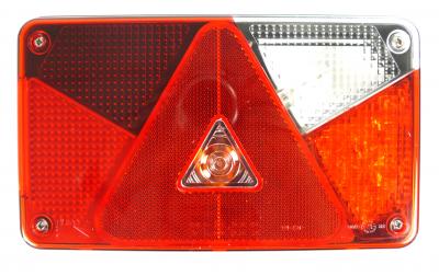 Aspöck Multipoint V LED Hybrid Mehrfunktionsleuchte rechts 238x140x55, KZL seitlich, RFL, 5 pol Bajonettanschluss