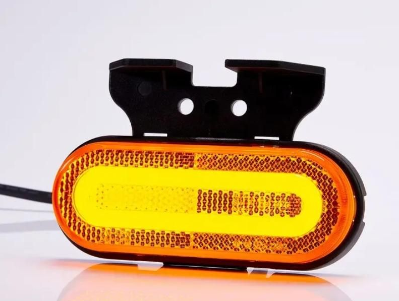 Fristom Seitenmarkierungsleuchte LED gelb FT-072 Z, 0.5m Kabel, 12V-36V 120,5x46,5x18,6 mm, mit Winkelhalter VerglNr: 01452260