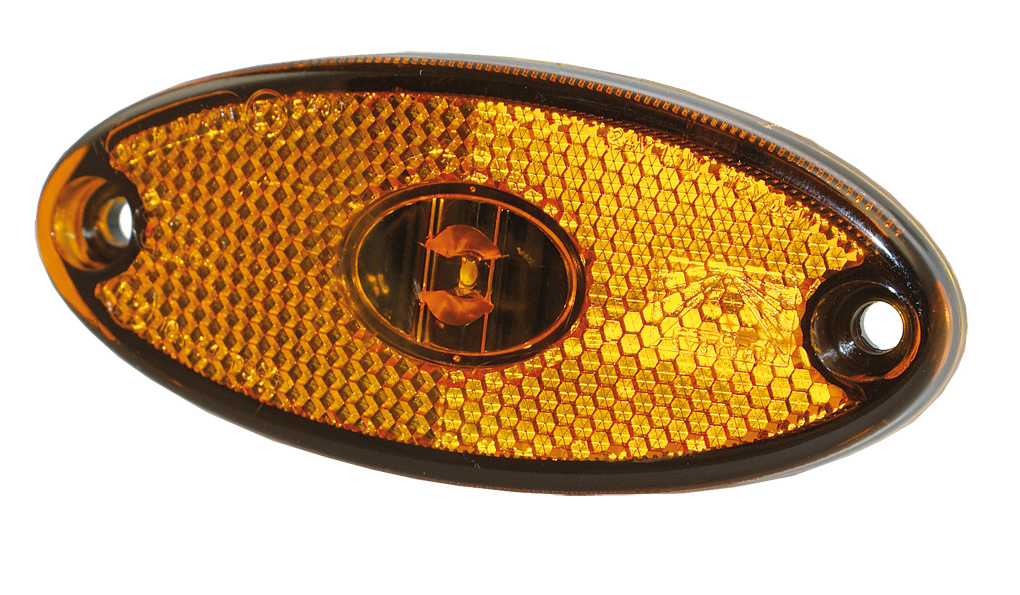 Aspöck Flatpoint II Seitenmarkierungsleuchte LED 0,5m , P&R, 24 V 102x46x15, Lochabstand: 85mm, P&R Kabel 0.5m VerglNr: 31.230.401, 31-2304-014