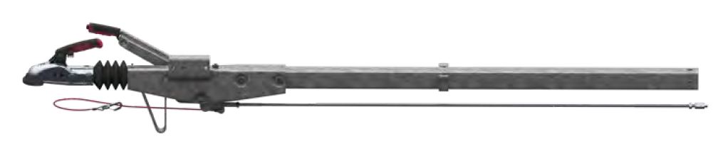 ALKO Auflaufeinrichtung Typ 161S-R16/A,950-1600 kg, Stützlast 100kg, 4-kt 70 mm, C: 1620 mm A: 2287 mm, Ausf.A, Deichselprofil gerade