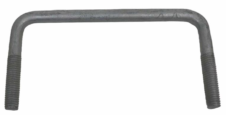 Bügelschraube 122 x 60 mm, M10, Lochabstand 132 mm, für Unsinn-Anhänger Kotflügel- oder Abstellstützenbefestigung bis 3,0 T Rahmenprofil