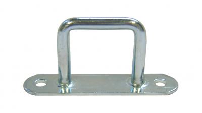 Kleine Riemenkrampe, verzinkt h 11 mm, l 49 mm, b 15 mm 