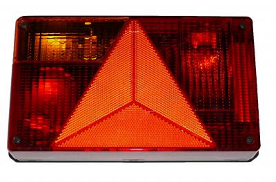 Schlussleuchte Jokon rechts 12 Volt, BBSKW 595 R, 238x138x50, mit KZL seitlich + RFL, 5 pol Bajonettanschluss VerglNr: 014000825, 10.2070.140