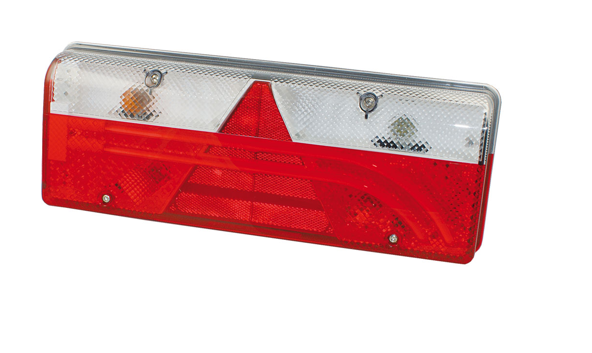 Aspöck Heckleuchte Europoint III links, Dreieck, 7 pol. ASS2, 24V, 400x153x88, Lochabstand 152mm VerglNr: 25-7000-501