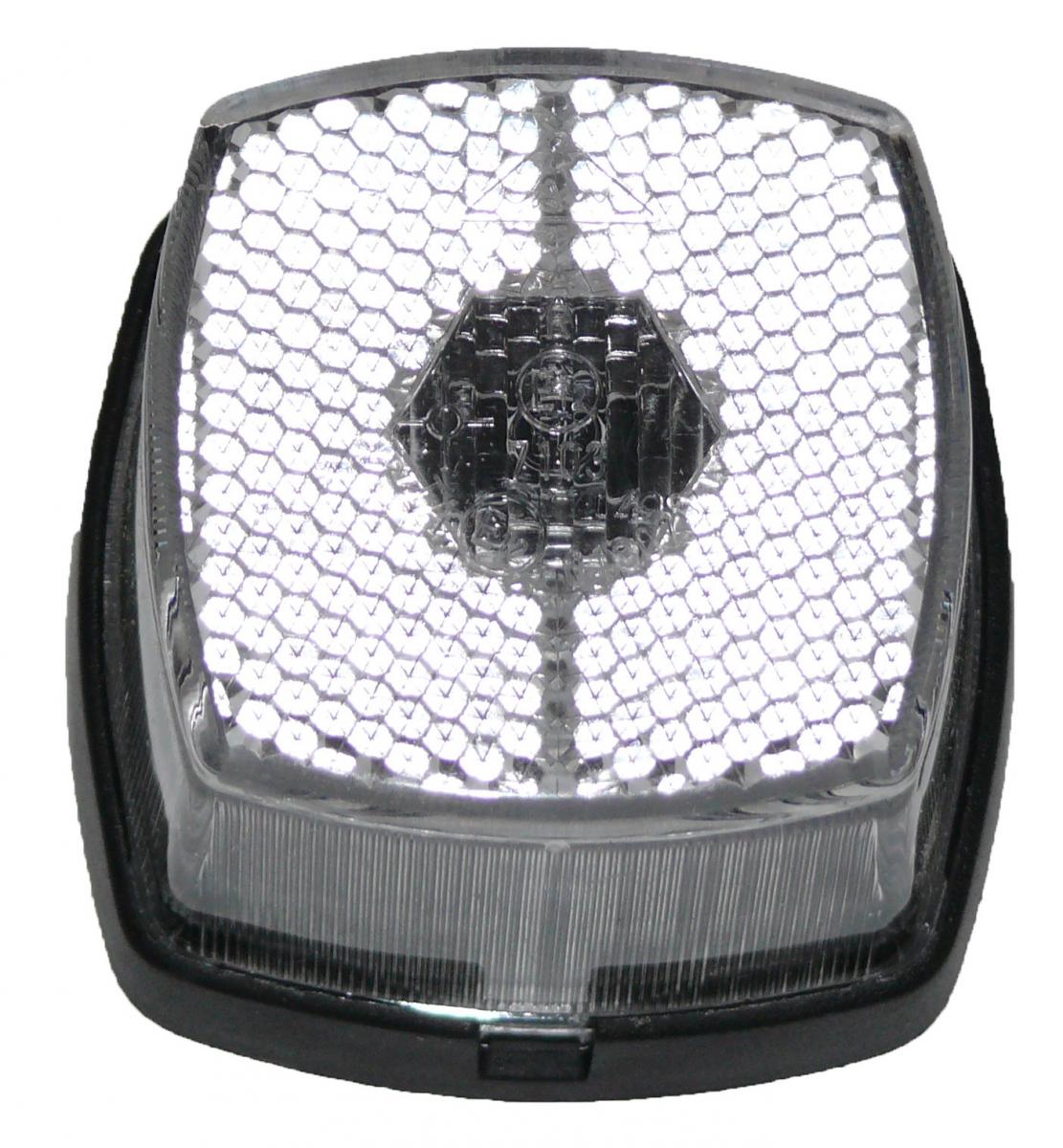 Aspöck Squarepoint,  POL klar m. Rückstrahler, 62x62x46, Lochabstand 30 mm, Positionsleuchte VerglNr: 20017171, 014000368