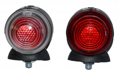 Hella Umrissleuchte rot/weiß 12/24V 63x72x70mm, Befestigungsschraube M10x1, VerglNr: 2TJ001633-211, 2TJ.001.633.211