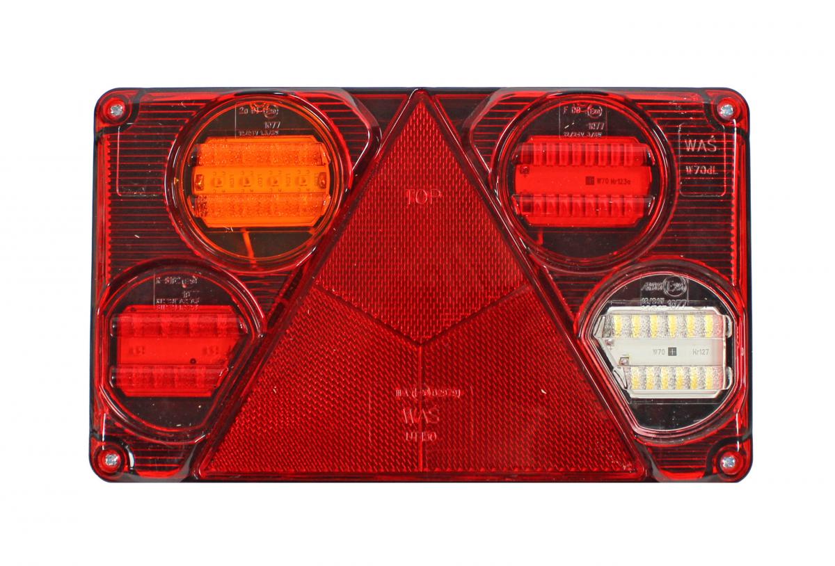 Schlussleuchte LED WAS links 12V  235 x 140 x 60 mm