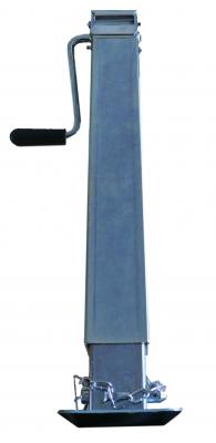 Stützfuß mit Kurbel Rohr-Ø 70 mm vierkant, Stützlast 1500 kg, Bauhöhe 460 mm, Minimalläne 460 mm, Hub 340/370 mm, VerglNr: 130329F