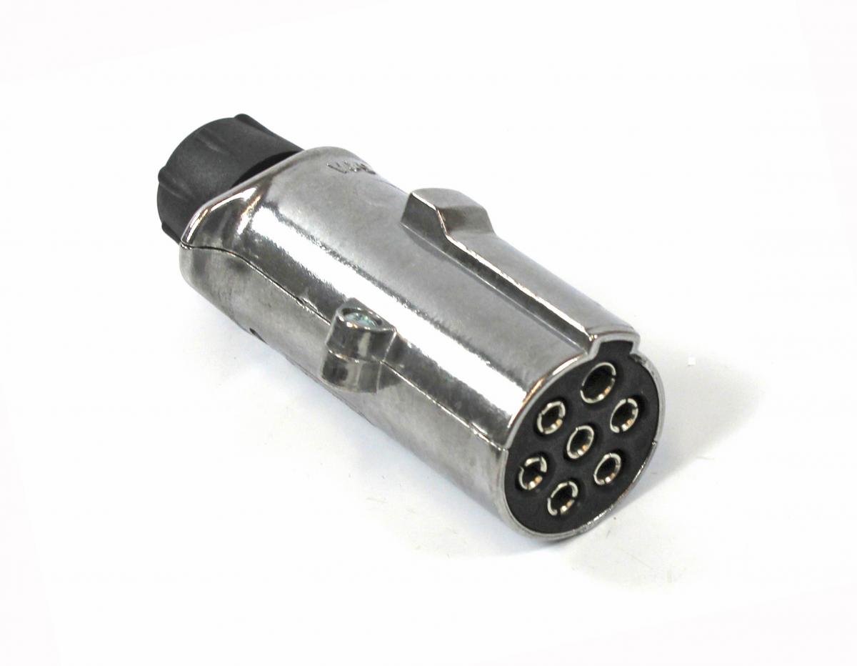 Stecker, Alu,  24 V, Typ N 7 pol., mit Schraubkontakt 