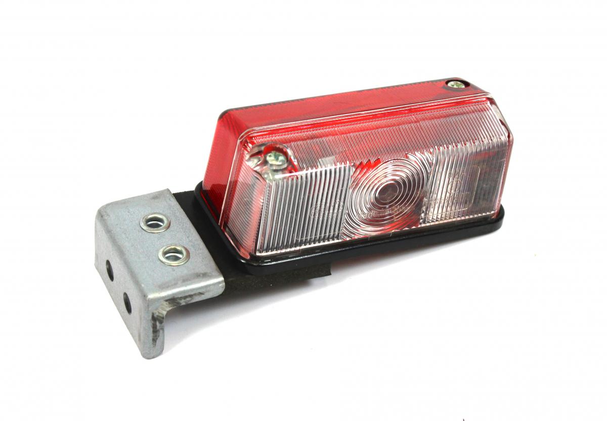 Umrissleuchte mit Metall Befestigungswinkel weiss/rot, 12/24V VerglNr: 2XS005020-021