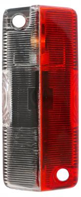 Lichtscheibe rot/weiß  87x37x35 VerglNr: 014000351