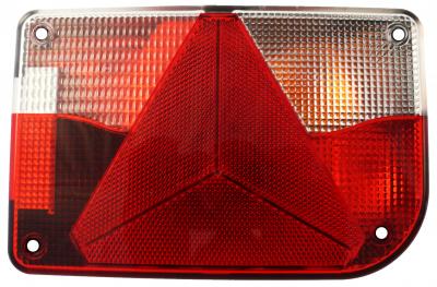 Lichtscheibe Jokon 12 V E/BBS(K)W 830, rechts 200x130, mit/ohne Kennzeichenfenster + Rückfahrlicht VerglNr: 014000865, 19.0070140