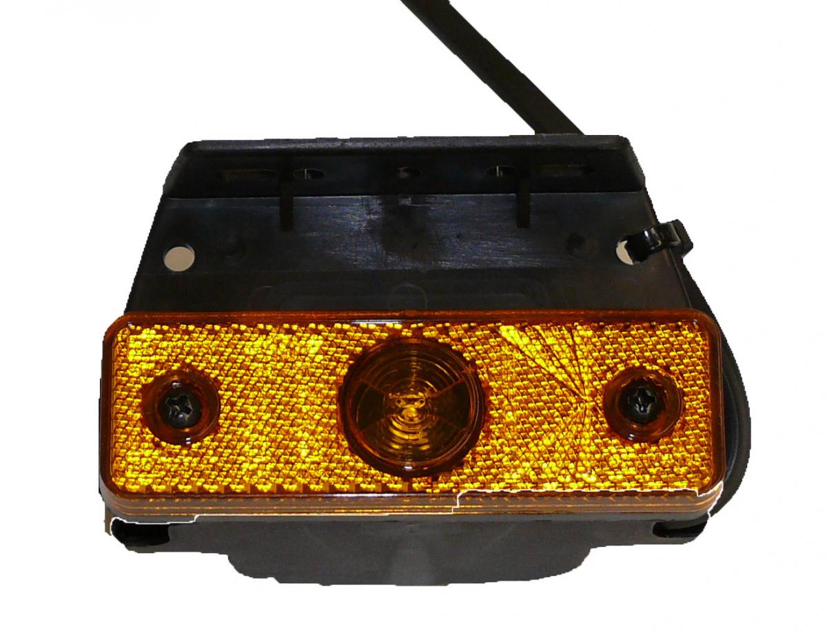 Aspöck Flatpoint I Seitenmarkierungsleuchte, DC-Kabel 0,25m, LED 72x96x31,  Anbauwinkel 90°, VerglNr: 014000483