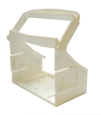 Halter für Unterlegkeil, weiss alte Ausführung, mit Bügel VerglNr: Radkeil Keil, 116158