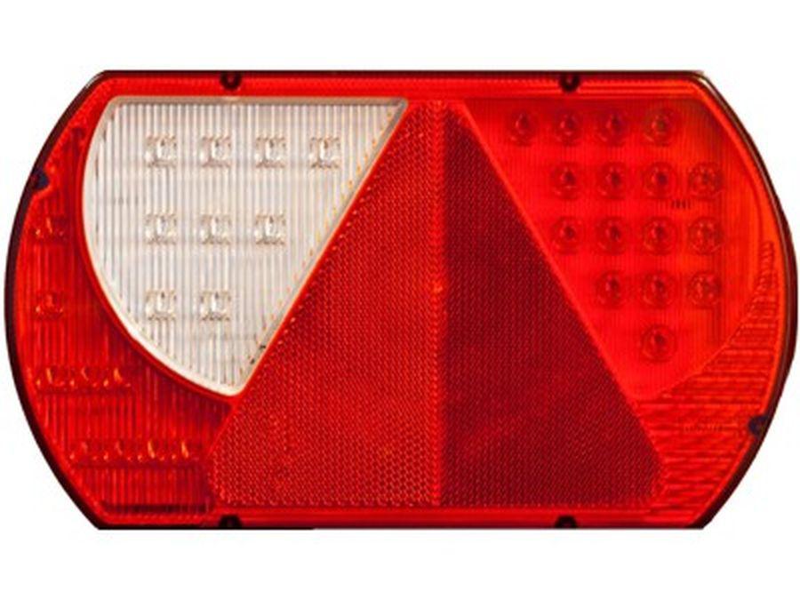 Mehrkammerleuchte LED links, BBSRB + KZL, 12/24 V LED-Schlussleuchte PRO-LANE, 12/24V, Kabel 2m, mit Nebelschlussleuchte