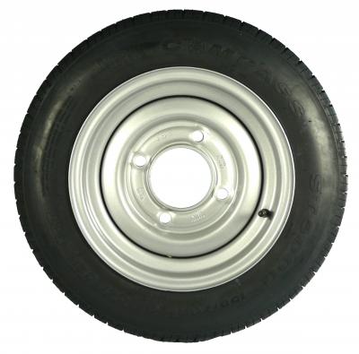 Komplett-Rad 155/70R12 Anschluss 4x139,7 M12 4.5 J x 12H2, ET 0, 104 / 102 N 