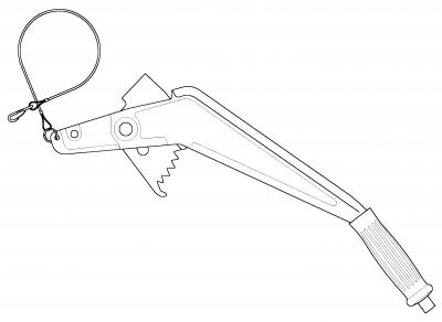 Handbremshebel WAP X=28mm 