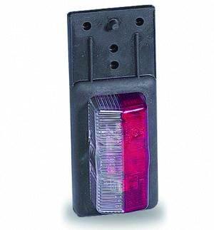 Umrissleuchte Jokon 12 Volt, SPL 39-P, mit Gummitülle u. Pendelhalter 125x50x31, rot/weiss VerglNr: 12.0001.100