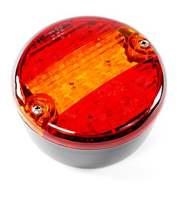 Aspöck Dreikammerleuchte,LED Ø140mm,8-pol.,Bajonett,12/24V Ø 140x84mm, 8 pol Bajonettanschluss