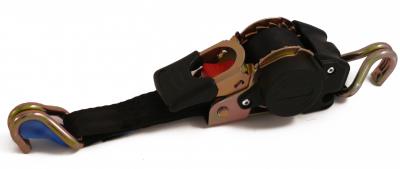 Zurrgurt mit Abrollautomatik Länge 1,8m, b 25 mm, 300daN 
