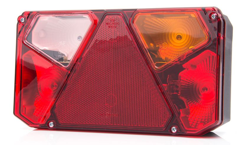 WAS Schlussleuchte, konventionell, rechts, 242 x 134 x 58 mm, Lochabstand: 150 mm VerglNr: 908C