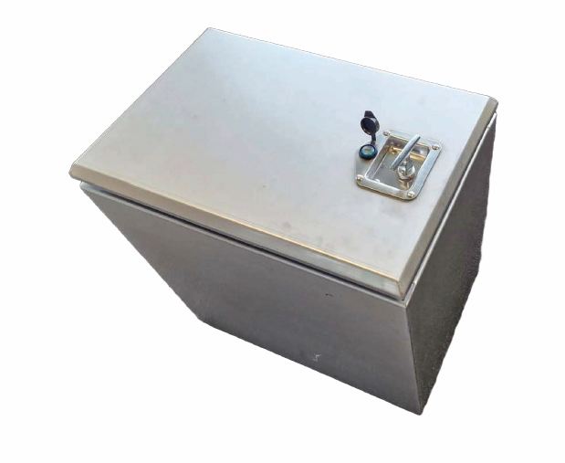 Staukasten Edelstahl Natur B 400 x H 600 x T 600 Innenöffnung: 510 mm x 315 mm