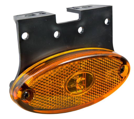 Aspöck Flatpoint II Seitenmarkierungsleuchte LED , 24 V, 0,5m P&R Kabel, 90°, Winkel(C) VerglNr: 31-2364-084, 31.236.408