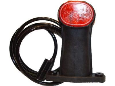 Umrißleuchte Superpoint II rot/weiß, Kabel 1250 mm, 24V 125mm 