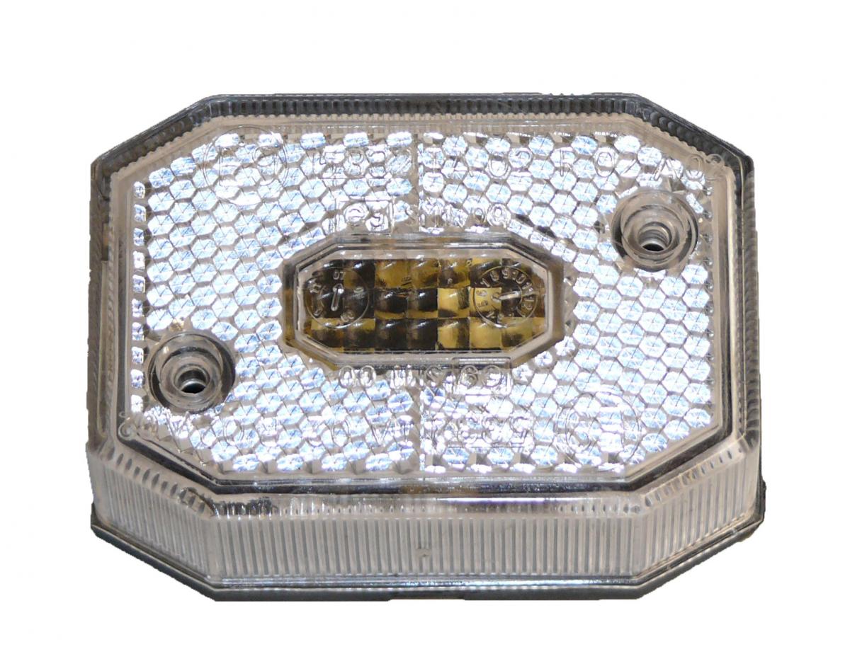 Aspöck Flexipoint I Positionsleuchte, weiss 65x44x23, reflektierend VerglNr: 014000357