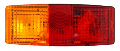 Hella Schlussleuchte BBS 12/24V, links 158x64x51, mit Gummitülle, ohne KZL VerglNr: 2SD003184-031, 014000623