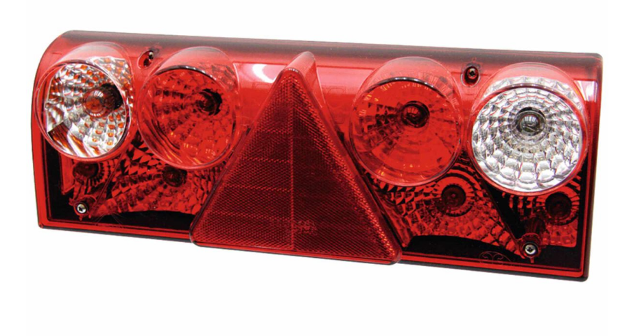 Aspöck Heckleuchte Europoint II rechts, 7 pol. ASS, Dreieck, 24V VerglNr: 25-6400-501