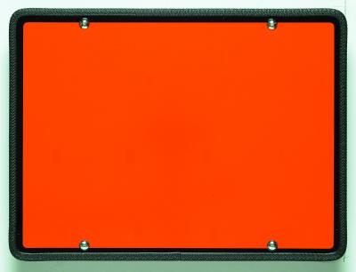 ADR-Tafel 400x300mm, starr mit Kantenschutz, mit Halter, aus VerglNr: 021000370