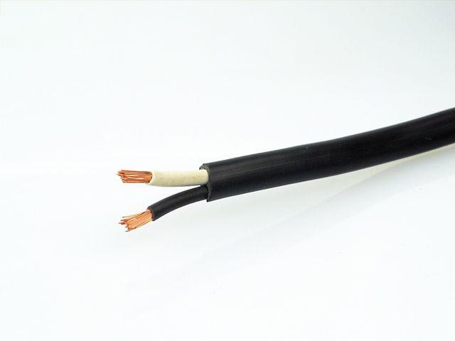 Fahrzeugkabel, schwarz FLK 2 x 1,5 qmm flach 