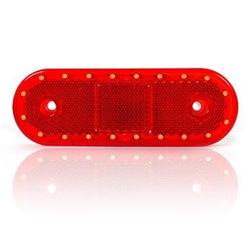 Schlussleuchte LED rot, 12/24V 115x40x17, Lochabstand 75mm, 200mm Kabel, WAS