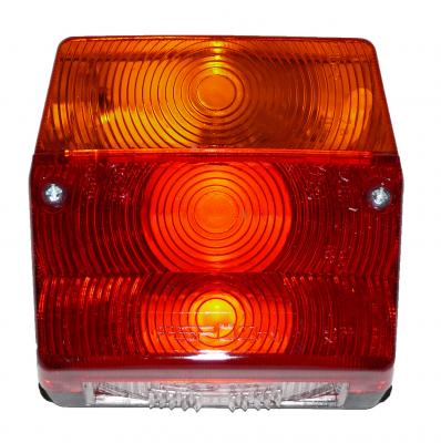 Aspöck Dreikammerleuchte Minipoint,ohne Kennzeichenleu. 99x93x49, Lochabstand 45mm, mit Gummitülle VerglNr: 014000300