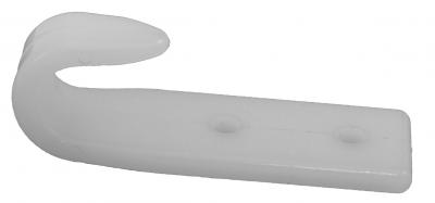 Planenhaken, Kunststoff weiß l 66 mm, b 20 mm VerglNr: 020010250