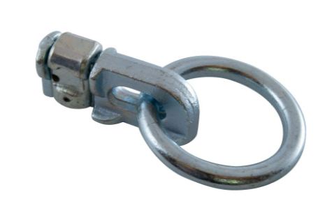 Double Stud Fitting mit Ring Stahl, für AJ Schiene, 1800 daN VerglNr: 013010082