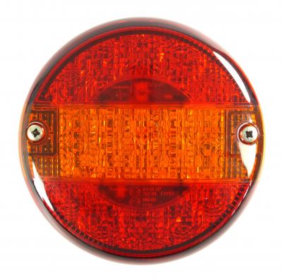 Aspöck Dreikammerleuchte mit Bajonett-Anschluss Ø 140 mm, Tiefe 80 mm, 12/24 Volt, 5 pol Bajonettanschluss