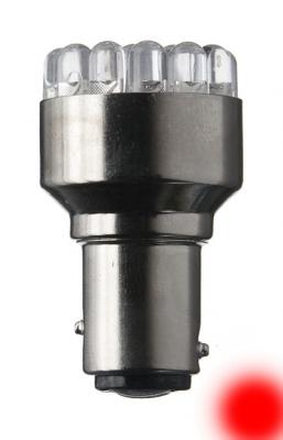 Glühlampe 19 LED rot 12 V, 21/5 W, Bay15d 