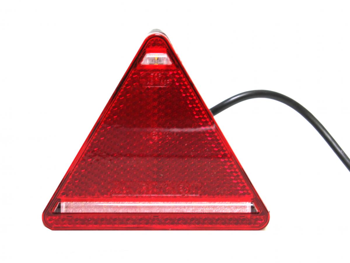 Schlussleuchte LED WAS mit Dreieckrückstrahler, rechts 163x144x39, mit Rückfahrlicht