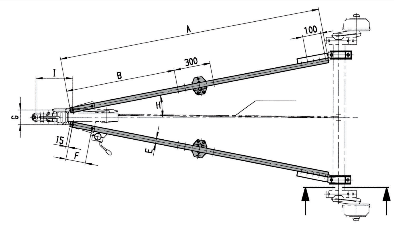 ALKO Zugholme 101 T Länge 2150 mm, bis 1000kg VerglNr: 249379