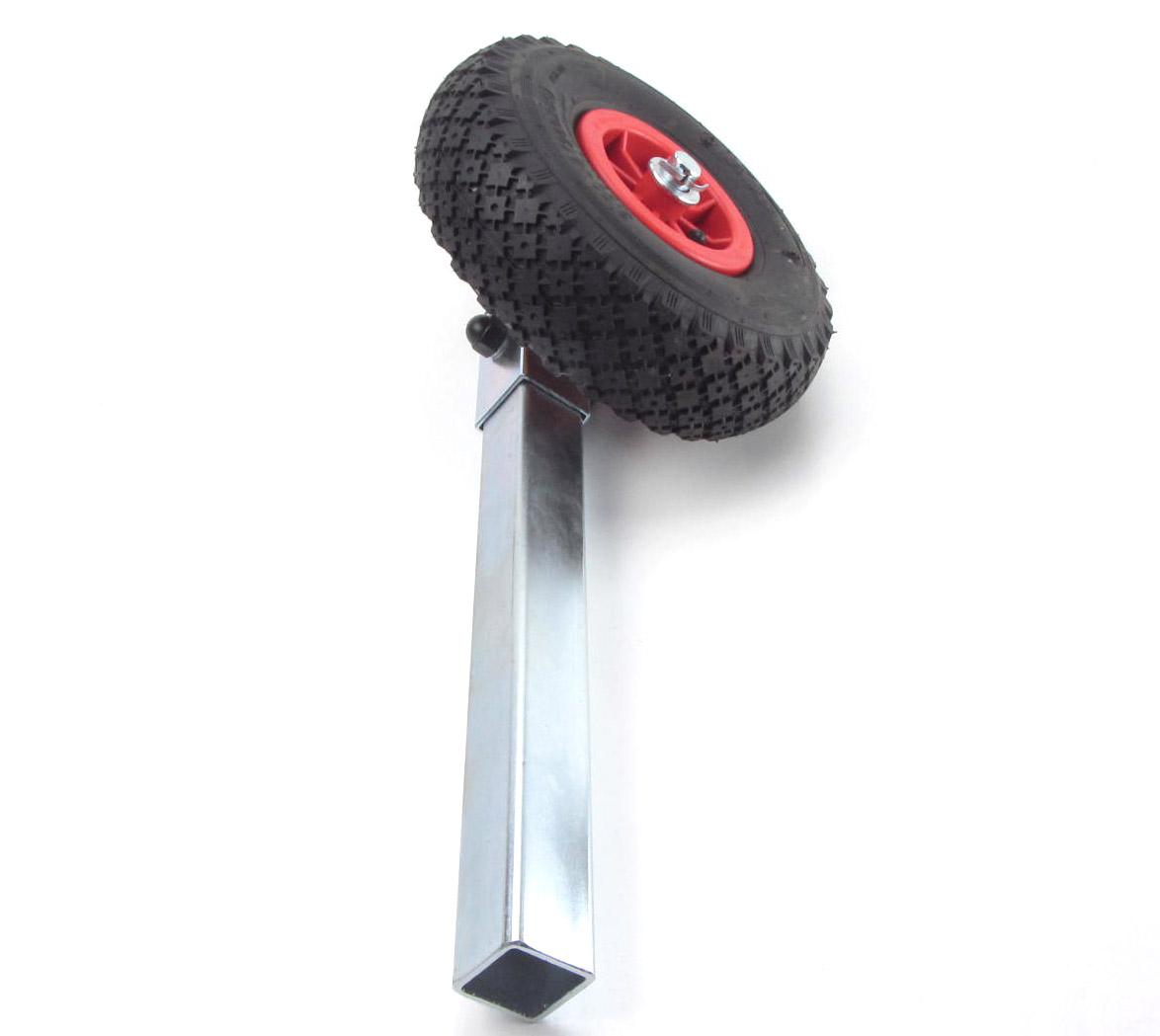Feststütze Rad PU-geschämt 260x85 mm, Stütze 40x40x400mm 