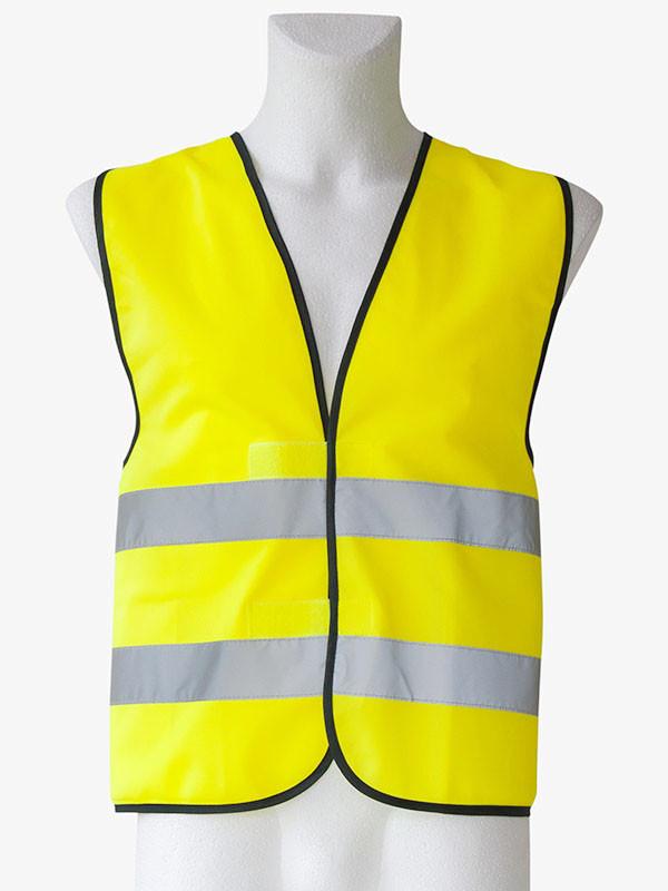 Warnweste mit je 2 Reflexstr. gelb 