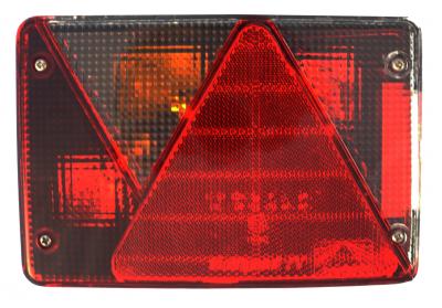 Aspöck Multipoint IV Mehrfunktionsleuchte links 200x136x56, KZL seitlich + NSL, 5 pol Bajonettanschluss VerglNr: 014000577