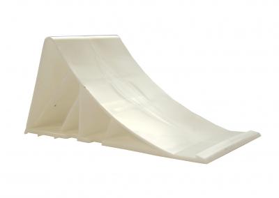 PKW-Unterlegkeil Kunststoff, weiss, L: 220 mm, B: 90 mm, H: 100 mm, Radlast 800 kg, VerglNr: 116156, 4803309X