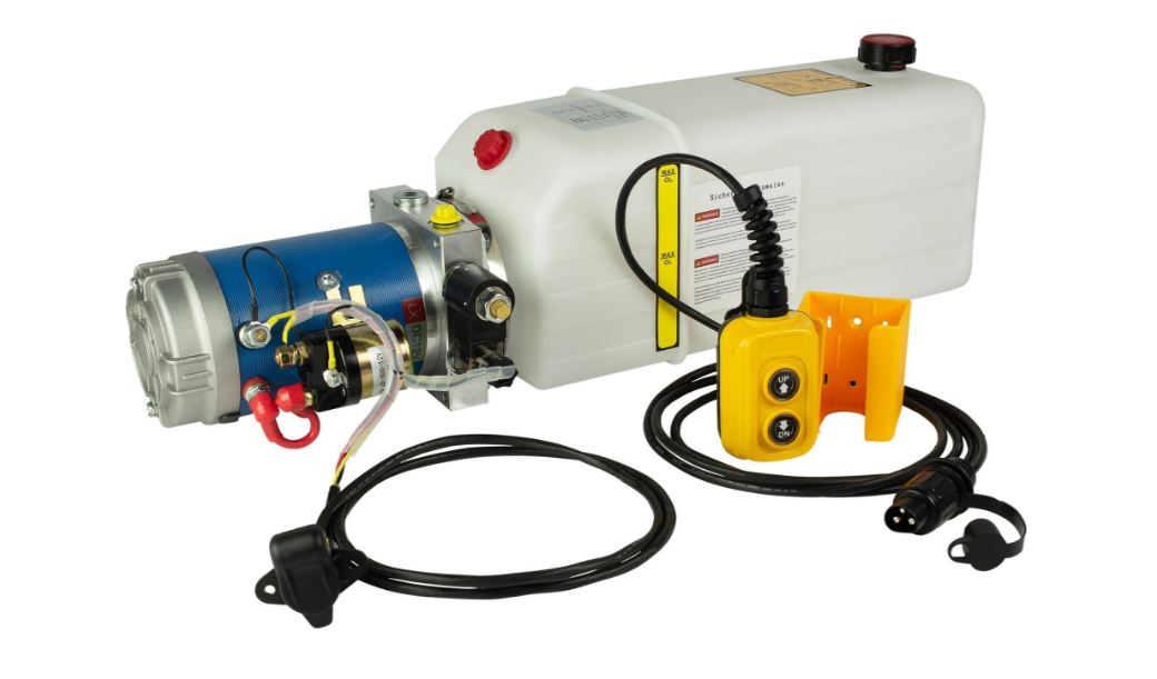Elektrohydraulik Kompaktaggregat 12V, 8 Liter Kunststofftank, VerglNr: 015000363